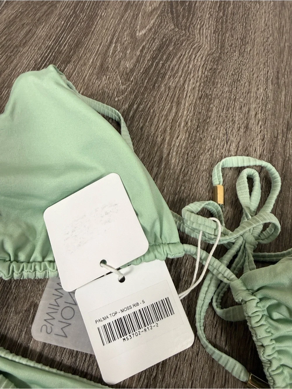 Monday Swimwear Palma Top & Palma Bottom in Moss Rib